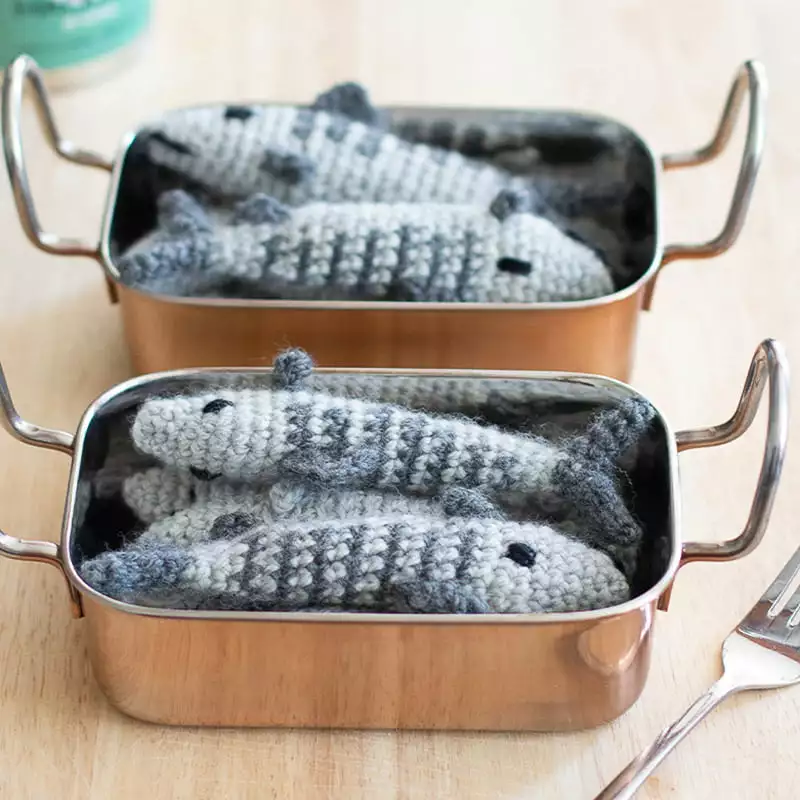 Toft Mackerel In A Tin Gourmet Crochet Kit Gifts 4 Toft Mackerel In A Tin Gourmet Crochet Kit Gifts