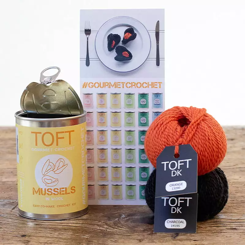 Gifts Toft Mussels In A Tin Gourmet Crochet Kit 5 Gifts Toft Mussels In A Tin Gourmet Crochet Kit