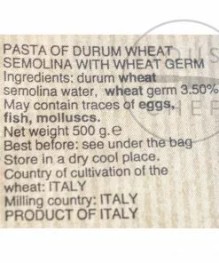 Morelli Strozzapreti 500g Ingredients