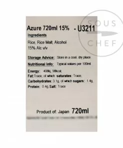 Tosatsuru Azure Sake 720ml 7 Tosatsuru Azure Sake 720ml