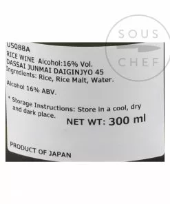 Ingredients Dassai 45 Sake 7 Ingredients Dassai 45 Sake