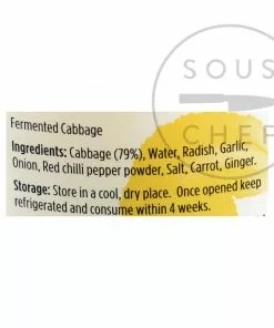 Yutaka Vegan Korean Kimchi 215g Ingredients