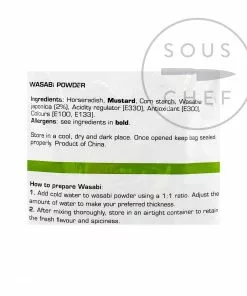 Ingredients Yutaka Wasabi Powder 1kg
