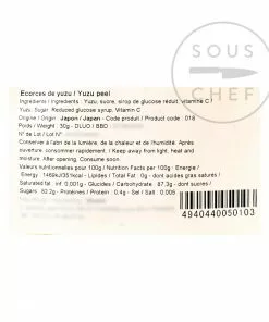 Japanese Ingredients Candied Yuzu Peel 30g 7 Japanese Ingredients Candied Yuzu Peel 30g