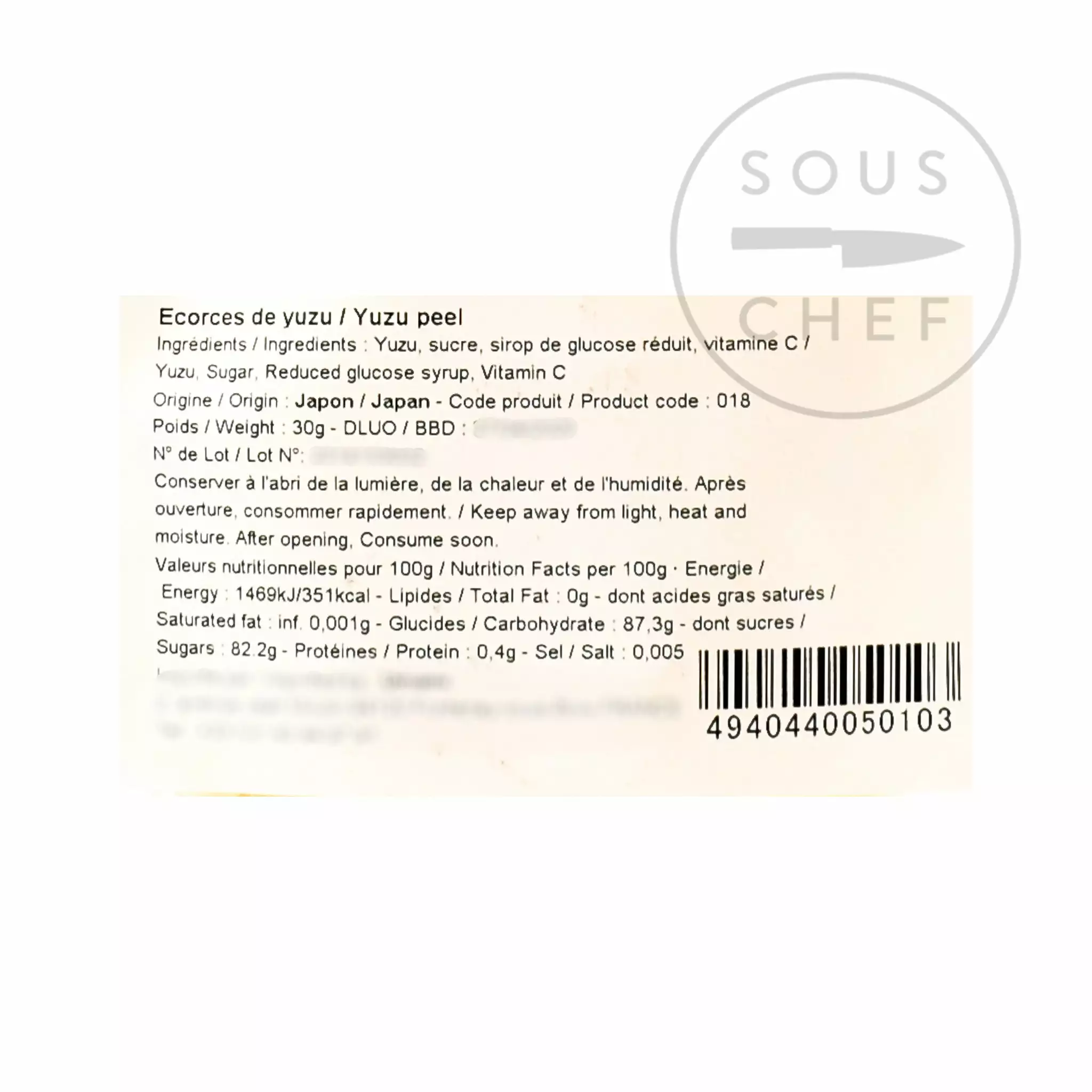 Japanese Ingredients Candied Yuzu Peel 30g 5 Japanese Ingredients Candied Yuzu Peel 30g