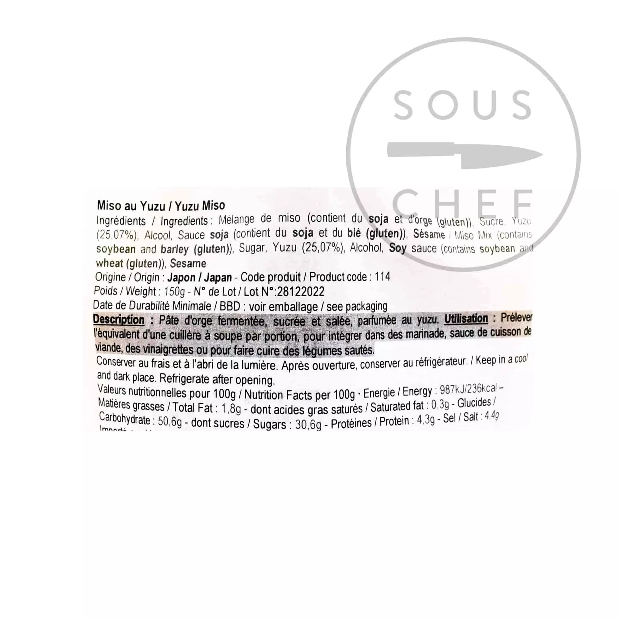 Japanese Ingredients Ingredients Yuzu Miso 150g 5 Japanese Ingredients Ingredients Yuzu Miso 150g