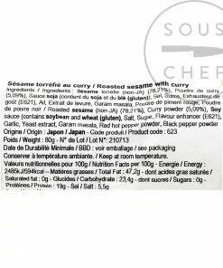 TohoSyokuhin Roasted Sesame Seeds With Curry 80g