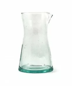 Urban Nature Culture Handmade Moroccan Glass Carafe