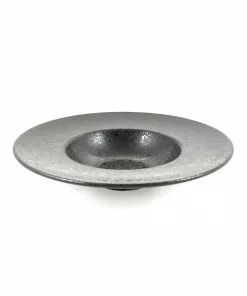 Tableware Black Melamine Risotto Plate 28.5cm