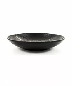 Black Melamine Salad Bowl 25.5cm Tableware