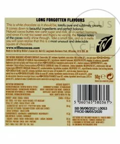 Willie's Cacao El Blanco Pure White Chocolate 50g