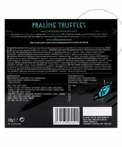 Willie's Cacao Milk Chocolate Praline Truffles With Sea Salt 110g Ingredients