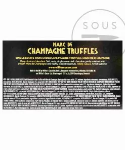 Willie's Cacao Praline Truffles Marc De Champagne 110g Ingredients 5 Willie's Cacao Praline Truffles Marc De Champagne 110g Ingredients