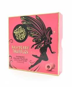 Ingredients Willie's Cacao Liquid Centre Raspberry Truffles 110g