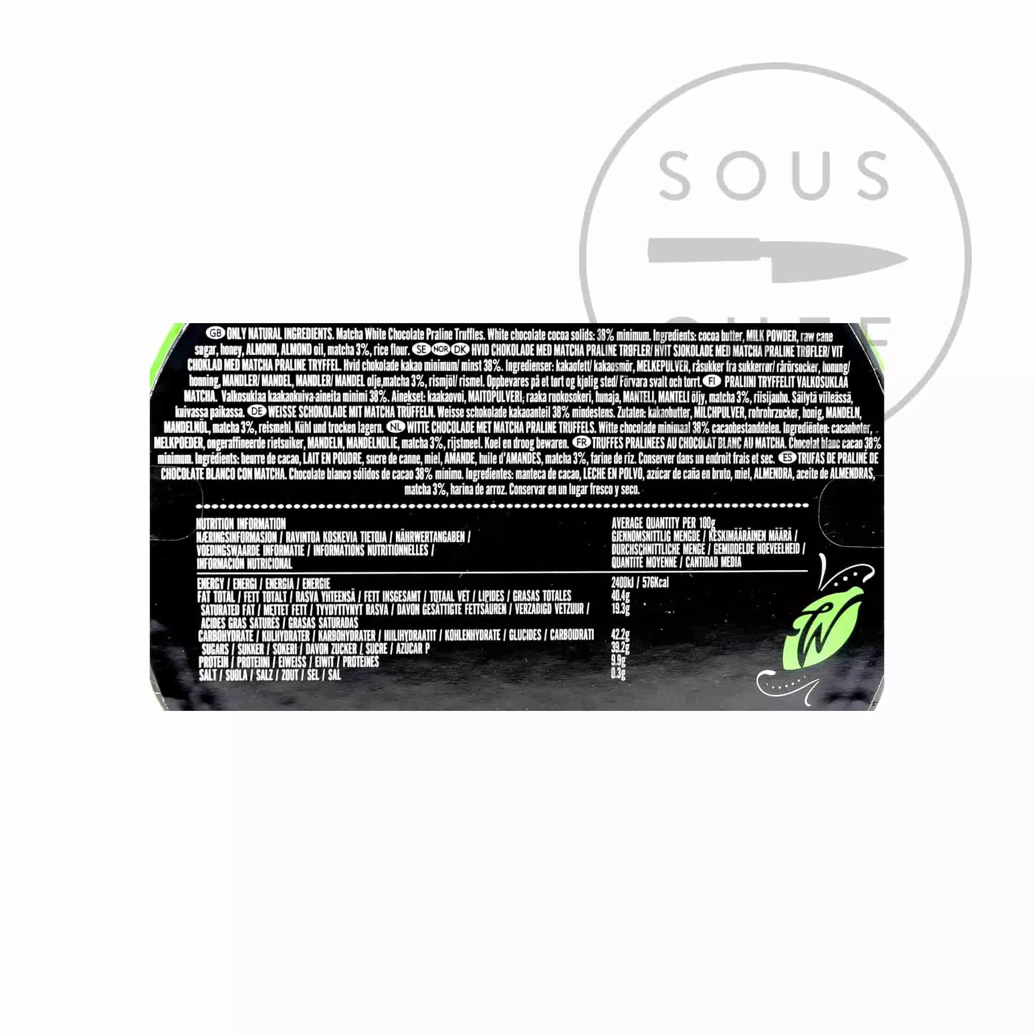 Willie's Cacao Liquid Centre Matcha Truffles 110g 4 Willie's Cacao Liquid Centre Matcha Truffles 110g