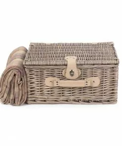 Willow Direct Tartan Picnic Hamper For 2 Lavender 12 Willow Direct Tartan Picnic Hamper For 2 Lavender