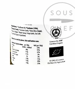 Ingredients White Mausu Cashew Crunch 240g