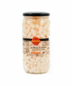 Delicioso Ingredients Alubia Blanca - Cooked Haricot Beans 660g