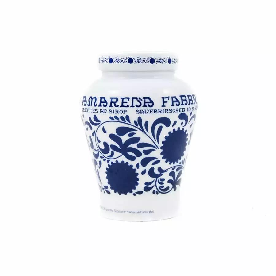 Fabbri Amarena Cherries In Syrup - Opaline Jar 600g Ingredients 3 Fabbri Amarena Cherries In Syrup - Opaline Jar 600g Ingredients