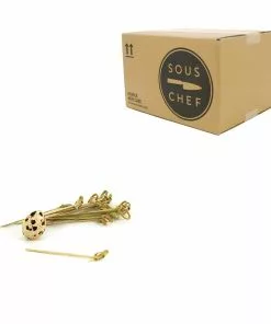 Sous Chef Tableware Bamboo Looped Skewer 9cm 13 Sous Chef Tableware Bamboo Looped Skewer 9cm