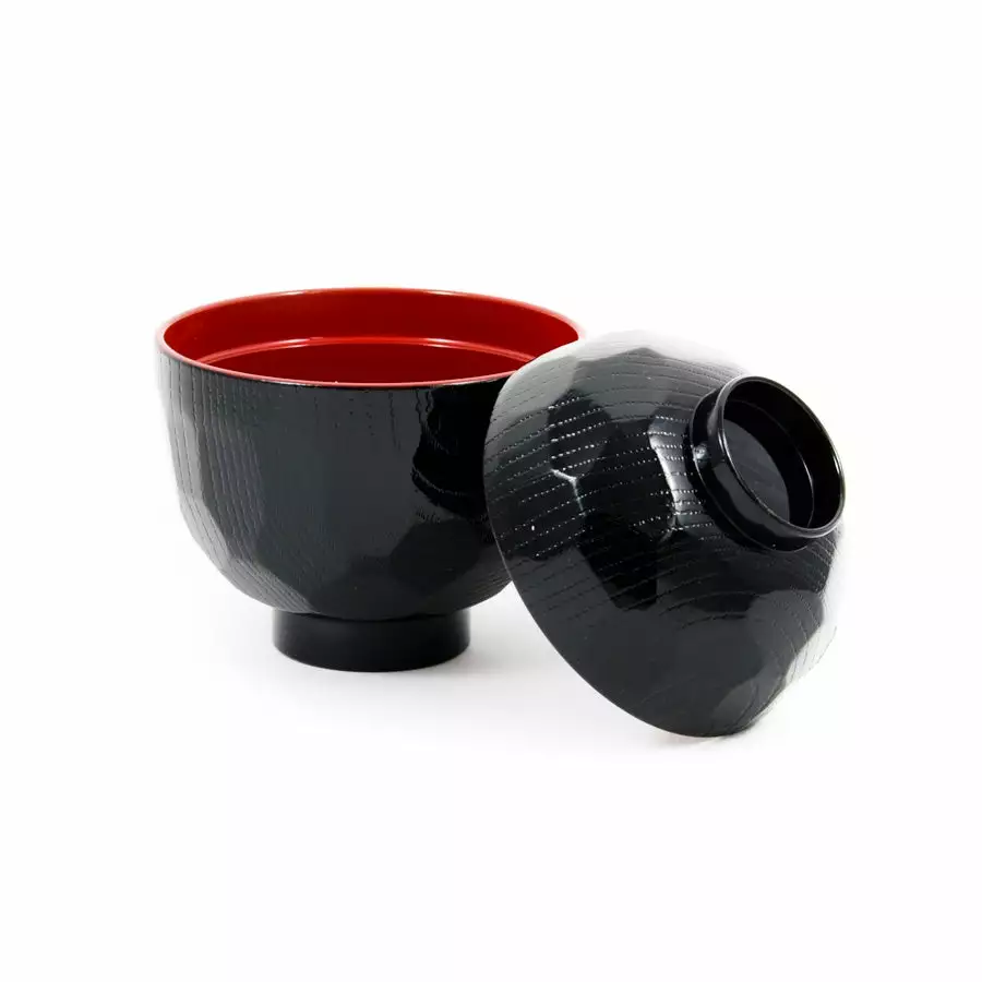 Kiji Stoneware & Ceramics Hexagon Design Miso Soup Bowl Tableware 4 Kiji Stoneware & Ceramics Hexagon Design Miso Soup Bowl Tableware