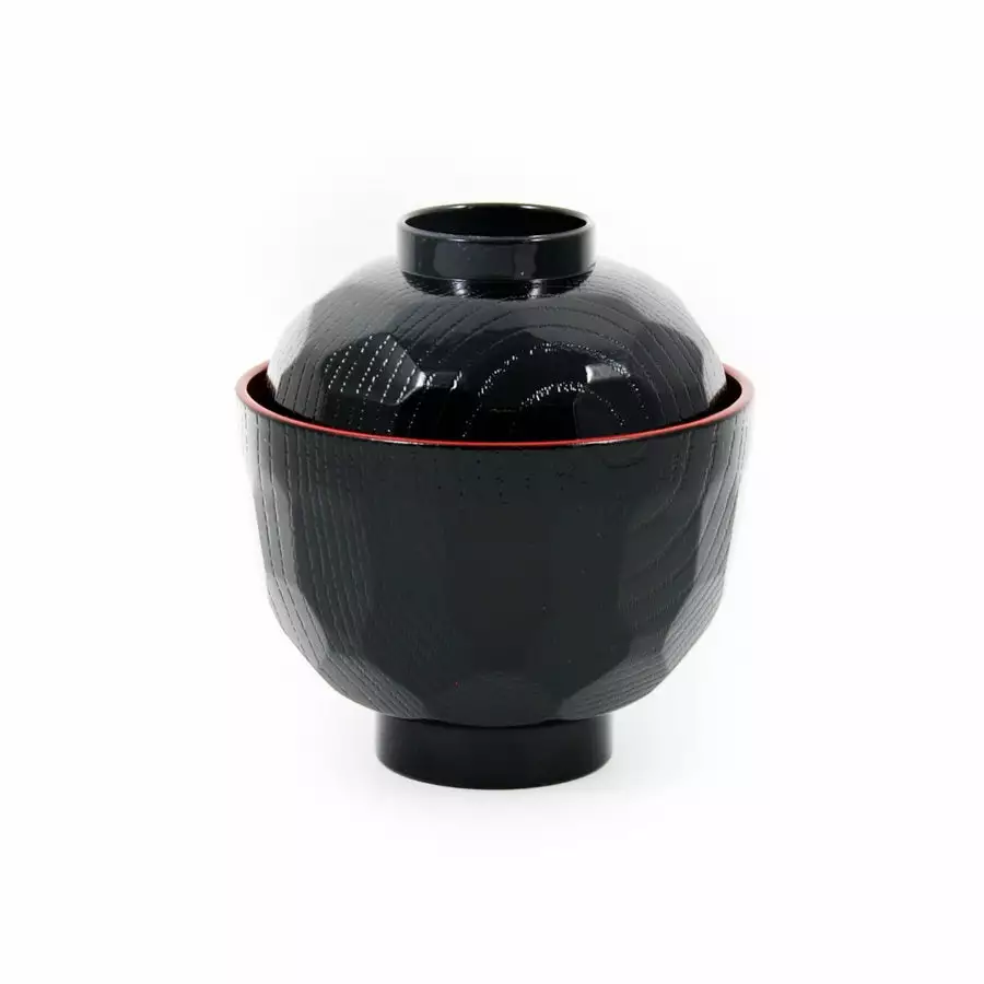 Kiji Stoneware & Ceramics Hexagon Design Miso Soup Bowl Tableware 3 Kiji Stoneware & Ceramics Hexagon Design Miso Soup Bowl Tableware