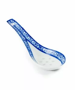 Chinese Tableware Blue Rice Pattern Rice Spoon 14cm Tableware