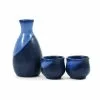 Kiji Stoneware & Ceramics Tableware Blue Sake Set 1 Kiji Stoneware & Ceramics Tableware Blue Sake Set