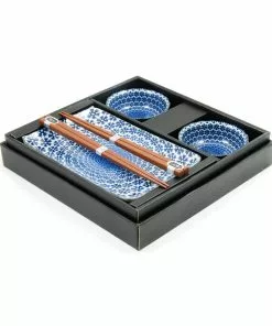 Kiji Stoneware & Ceramics Blue Star Sushi Serving Set Tableware 9 Kiji Stoneware & Ceramics Blue Star Sushi Serving Set Tableware