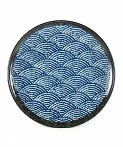 Kiji Stoneware & Ceramics Blue Wave Dinner Plate 29cm Tableware