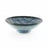 Kiji Stoneware & Ceramics Blue Wave Large Shallow Bowl