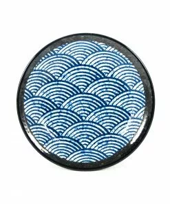 Kiji Stoneware & Ceramics Tableware Blue Wave Medium Plate 22cm