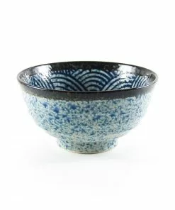 Kiji Stoneware & Ceramics Tableware Blue Wave Noodle Bowl