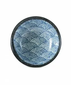 Kiji Stoneware & Ceramics Tableware Blue Wave Noodle Bowl