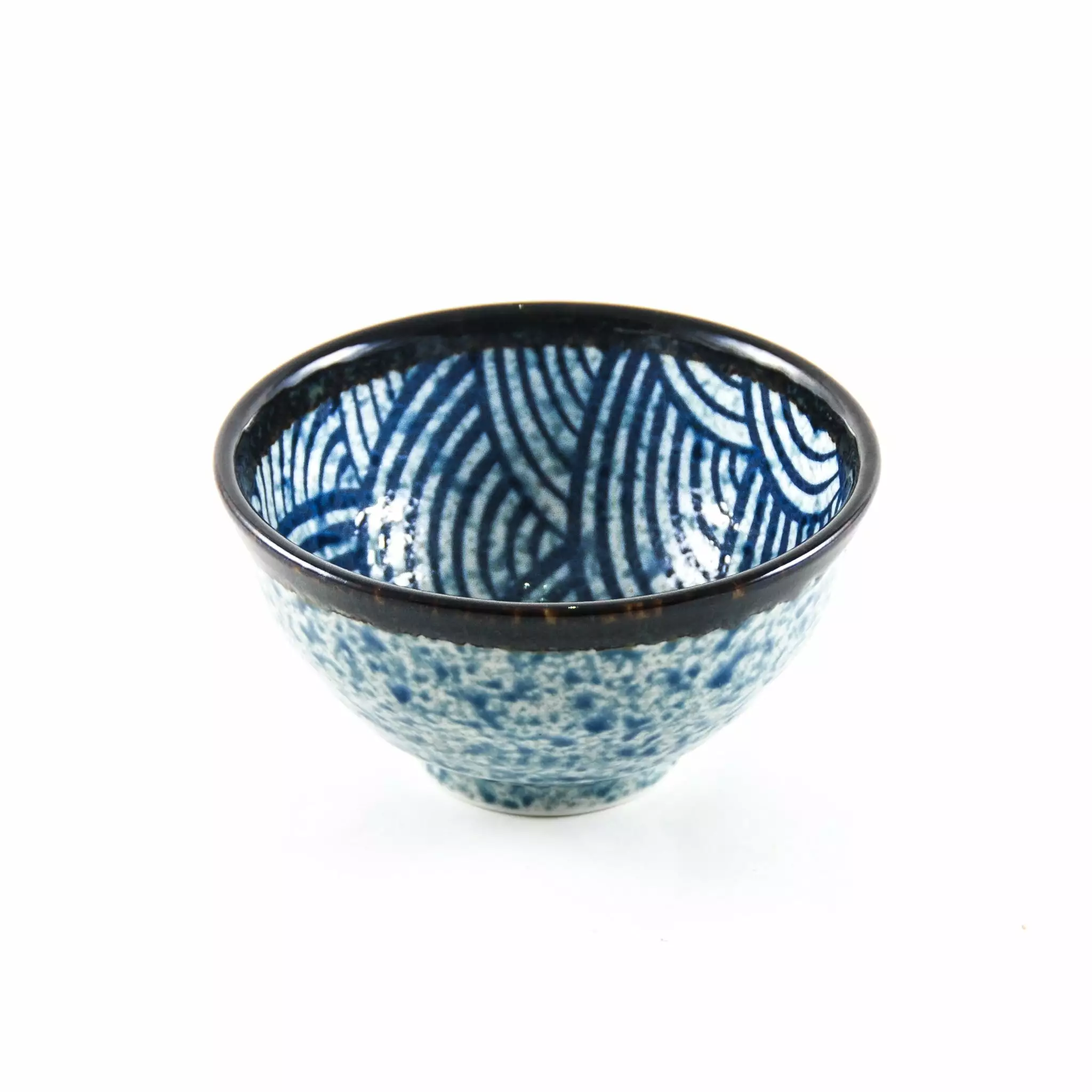 Kiji Stoneware & Ceramics Blue Wave Rice Bowl Tableware 3 Kiji Stoneware & Ceramics Blue Wave Rice Bowl Tableware