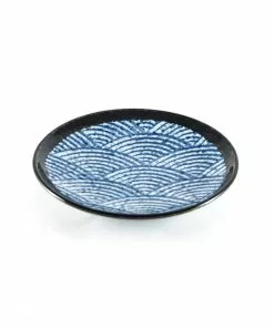 Kiji Stoneware & Ceramics Blue Wave Side Plate