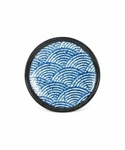 Kiji Stoneware & Ceramics Blue Wave Side Plate