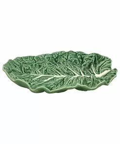Bordallo Pinheiro Tableware Cabbage Leaf Oval Platter