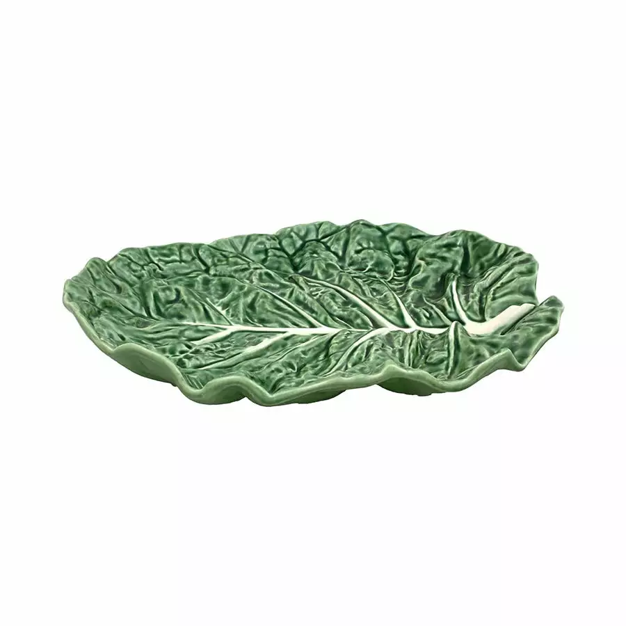 Bordallo Pinheiro Tableware Cabbage Leaf Oval Platter 3 Bordallo Pinheiro Tableware Cabbage Leaf Oval Platter