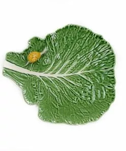 Bordallo Pinheiro Tableware Cabbage Leaf With Snail