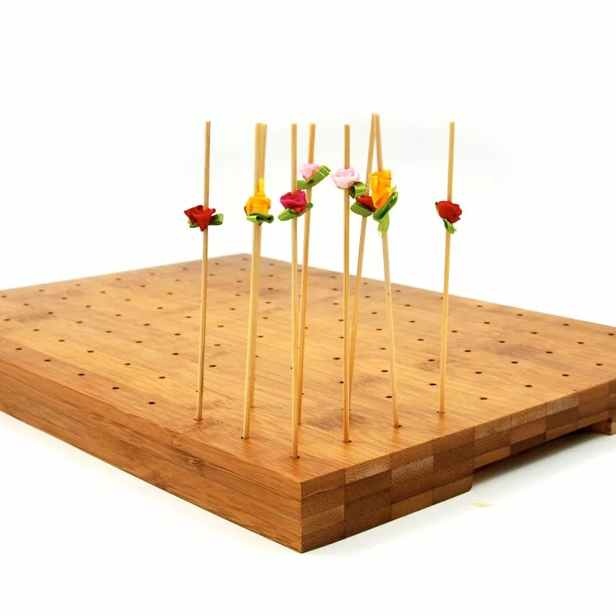 First Pack Wooden Canape Skewer Display For 120 Canapes Tableware 4 First Pack Wooden Canape Skewer Display For 120 Canapes Tableware