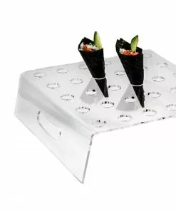 Sous Chef Tableware Tableware Canape Cone Tray With Handles For 30 Cones