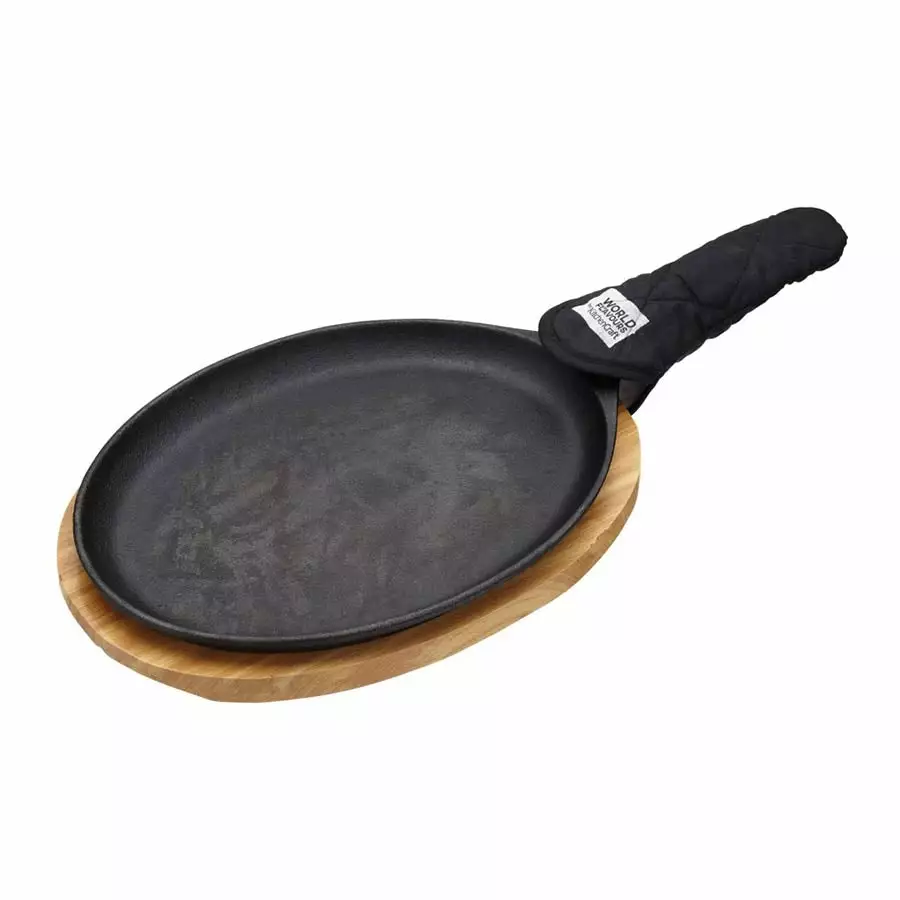 Kitchencraft Cast Iron Fajita Sizzler 3 Kitchencraft Cast Iron Fajita Sizzler
