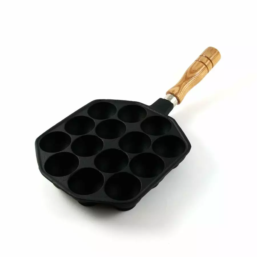 Japan Bento Cast Iron Takoyaki Pan 18cm Dia 4 Japan Bento Cast Iron Takoyaki Pan 18cm Dia