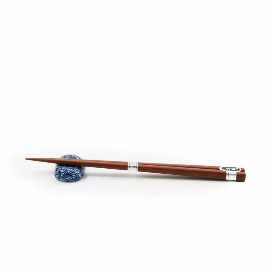Kiji Stoneware & Ceramics Japanese Chopstick & Rest Set - Blue 5 Kiji Stoneware & Ceramics Japanese Chopstick & Rest Set - Blue