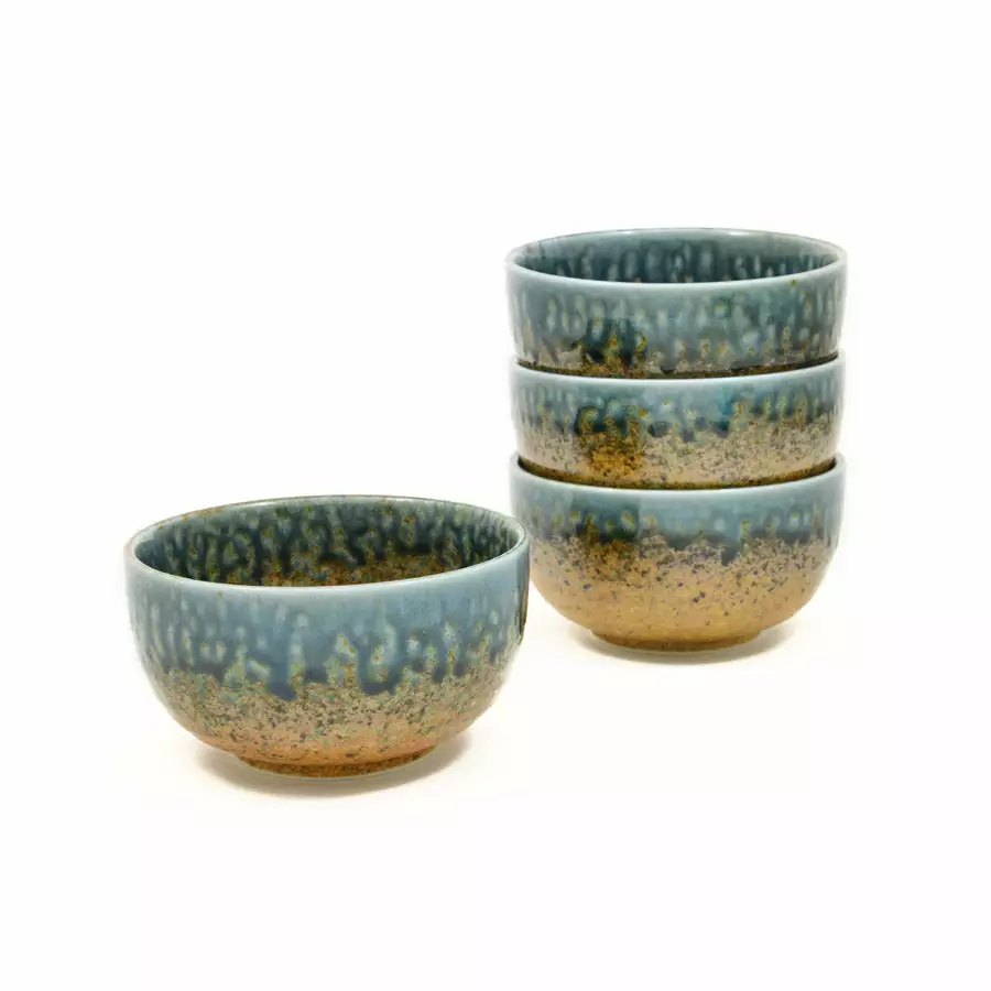 Kiji Stoneware & Ceramics Chouseki Blue Gold Bowl 13cm Dia X 7cm 6 Kiji Stoneware & Ceramics Chouseki Blue Gold Bowl 13cm Dia X 7cm