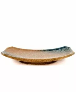 Kiji Stoneware & Ceramics Chouseki Oblong Plate 21.5 X 14cm Tableware