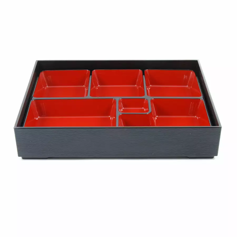 Kiji Stoneware & Ceramics Classic Bento Box - 6 Compartment Tableware 4 Kiji Stoneware & Ceramics Classic Bento Box - 6 Compartment Tableware