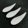 Kiji Stoneware & Ceramics Tableware White Porcelain Curved Canape Spoon X 12 1 Kiji Stoneware & Ceramics Tableware White Porcelain Curved Canape Spoon X 12