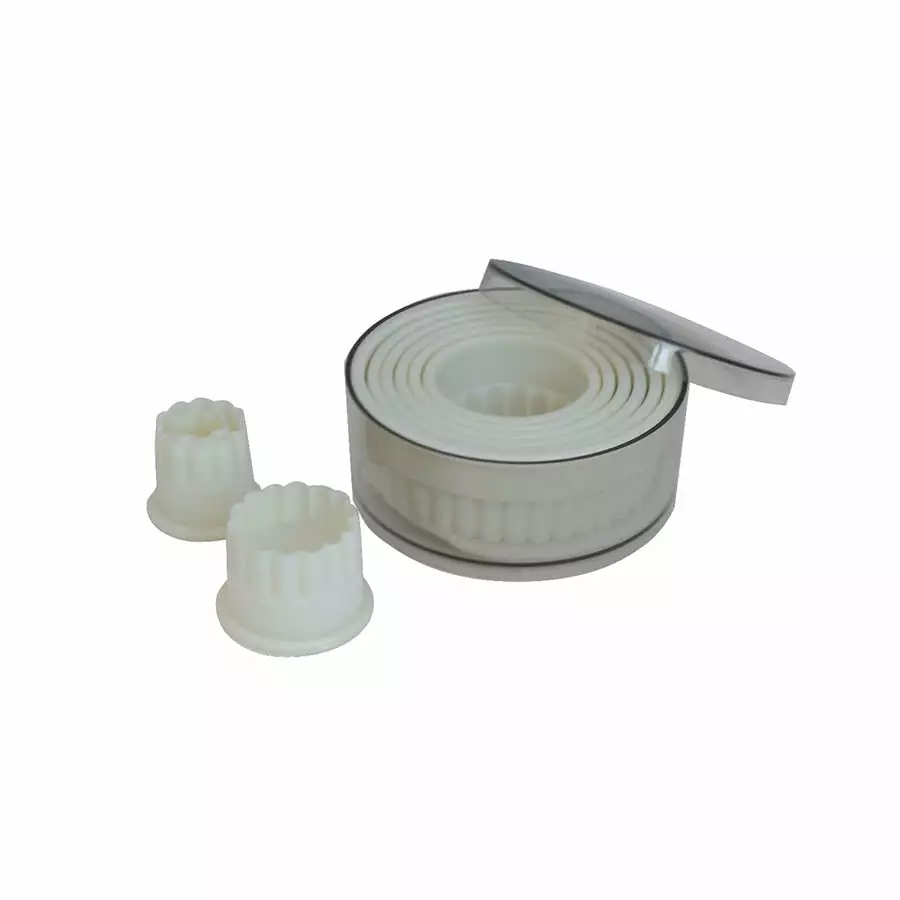 De Buyer Box Of 9 Fluted Round Pastry Cutters Cookware 3 De Buyer Box Of 9 Fluted Round Pastry Cutters Cookware